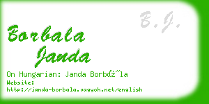 borbala janda business card